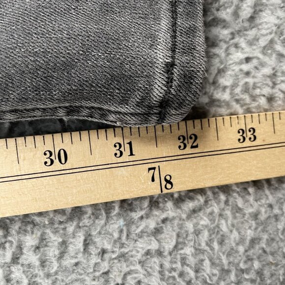 7 for All Mankind Jeans Mens 31 the Straight Gray Mid Rise Denim - Picture 6 of 11